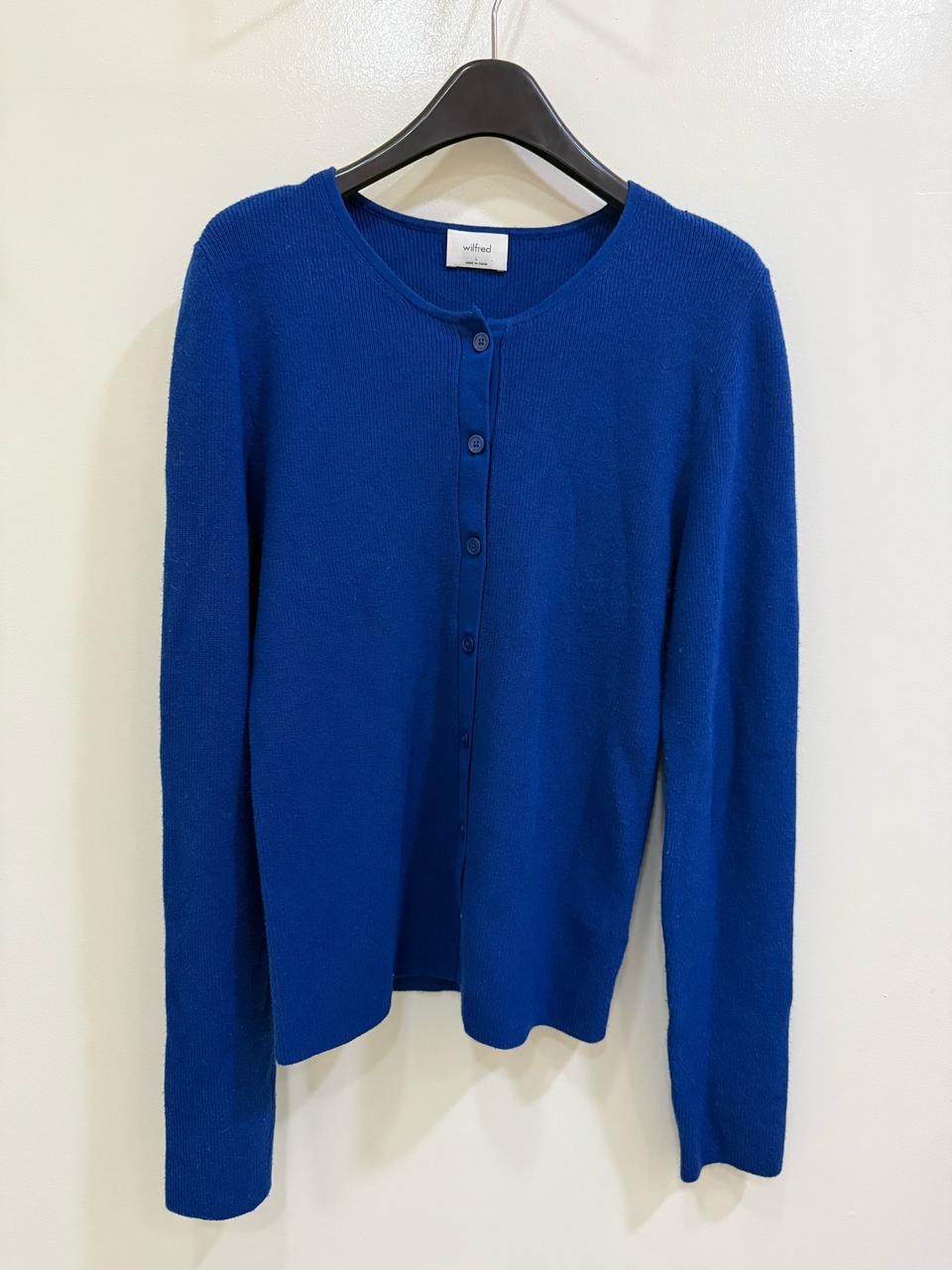 윌프레드 찐블루 가디건 정품