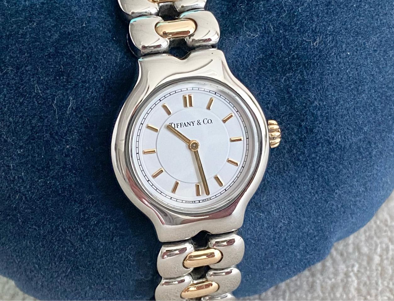 티파니 티솔로 24mm 여성용 스몰 18k 콤비 쿼츠