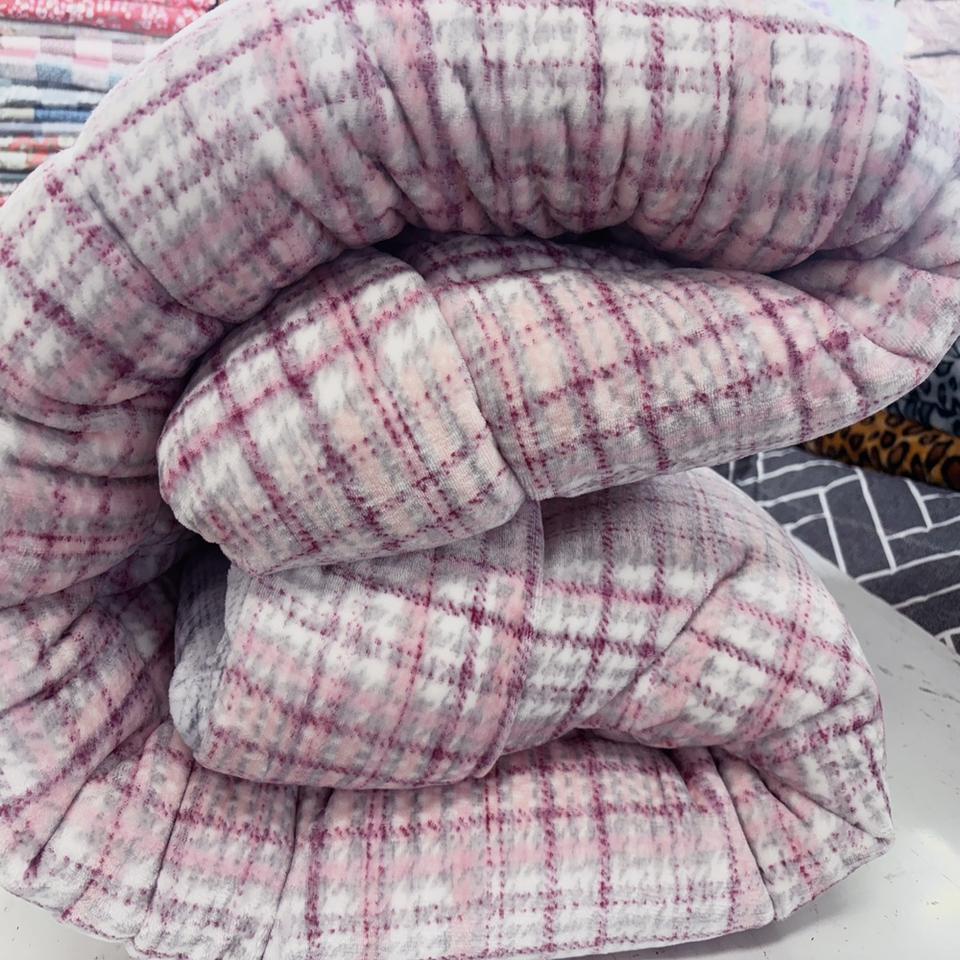 <블루, 그레이, 분홍3컬러> 국내산 슈퍼싱글 밍크 극세사 이불 도매판매