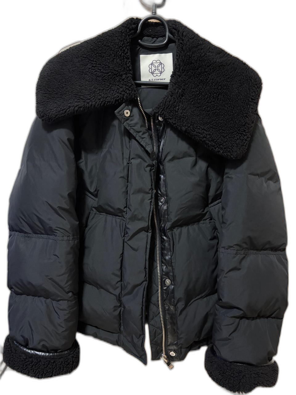 a.t.corner 카라 세일러 패딩 숏