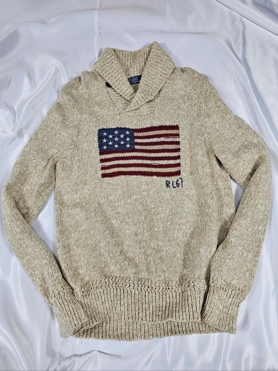 폴로성조기숄니트