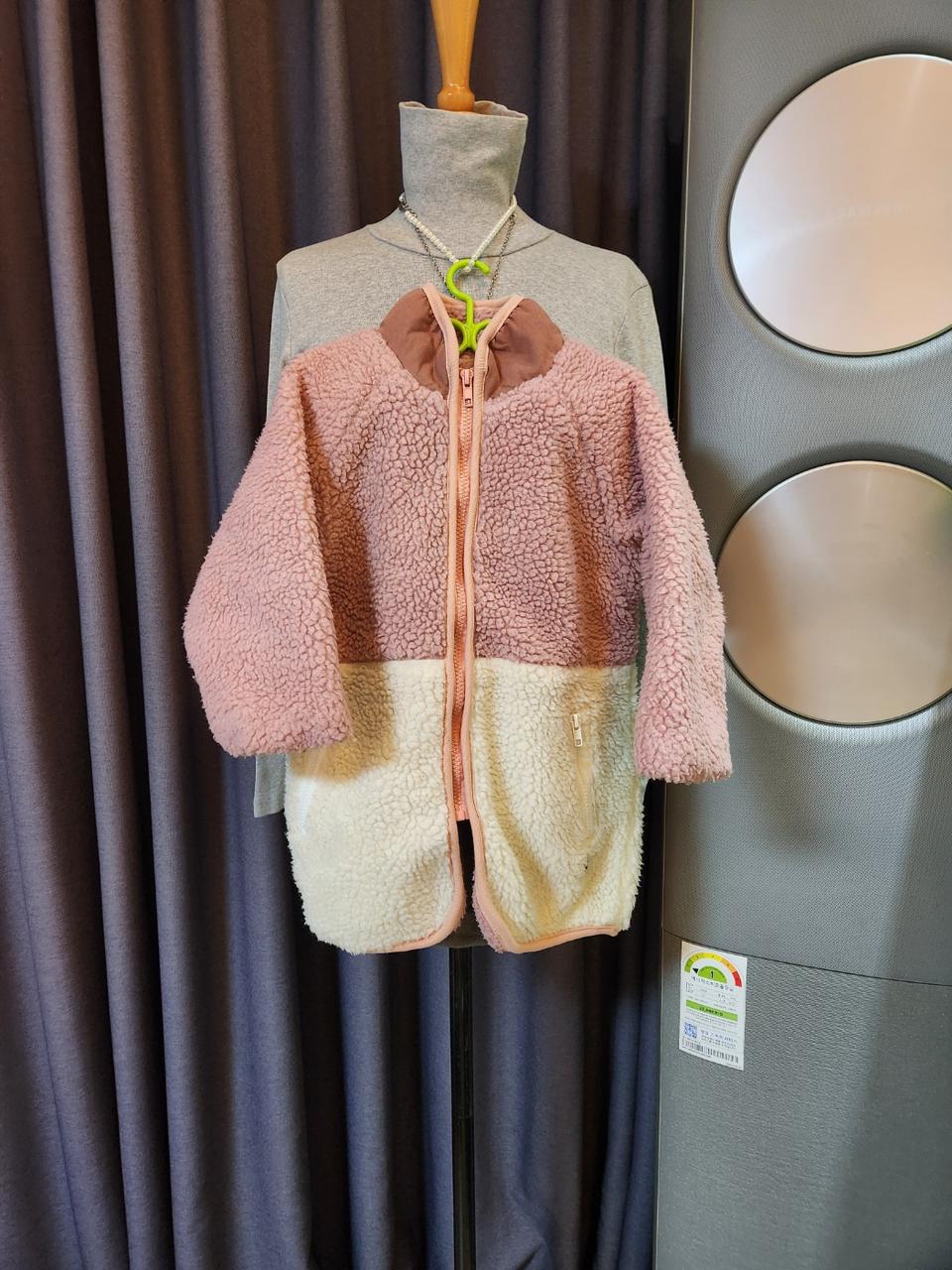 리틀래빗 아동 양털 뽀글이 롱점퍼