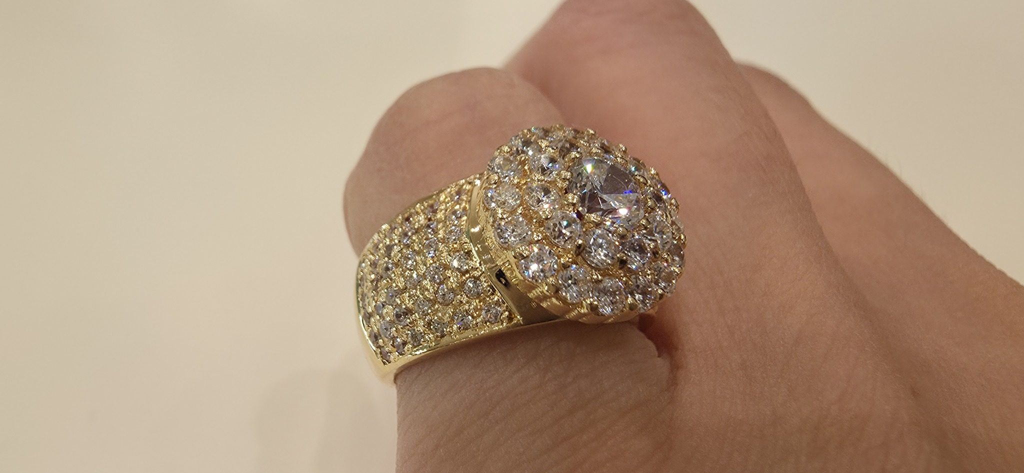 18k골드_부케 큐파베 링