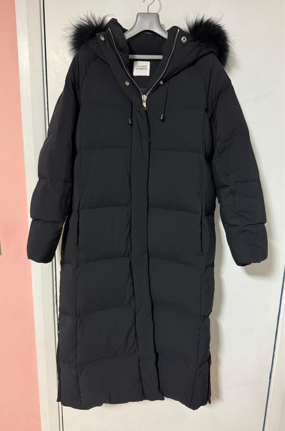 스튜디오톰보이 라쿤퍼 오리털패딩