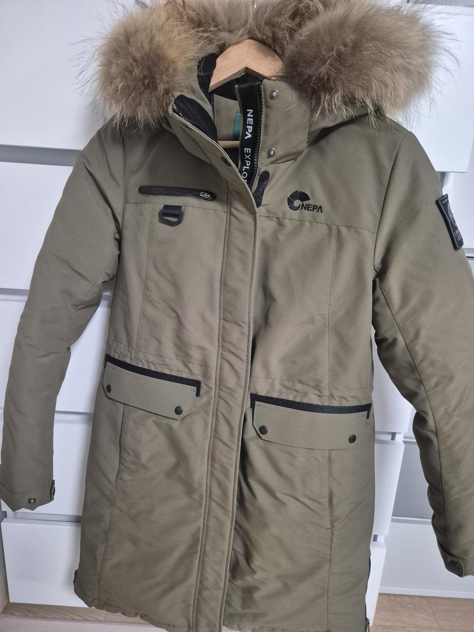 네파 여성 롱패딩 카키 90