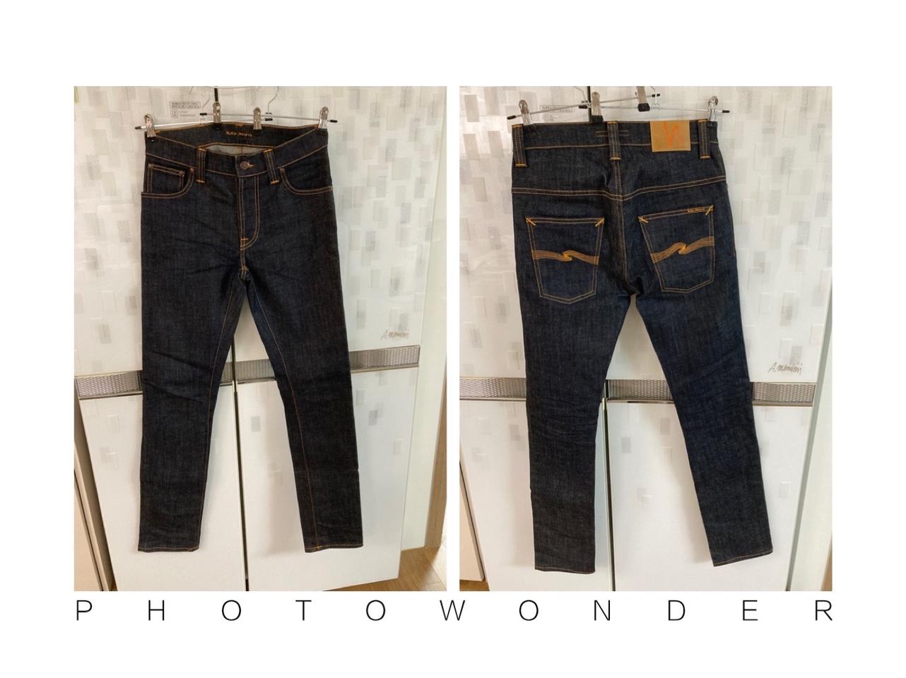 누디진 씬핀 오드트 ( W30 L34 ) 오가닉 드라이 트윌 청바지 바지