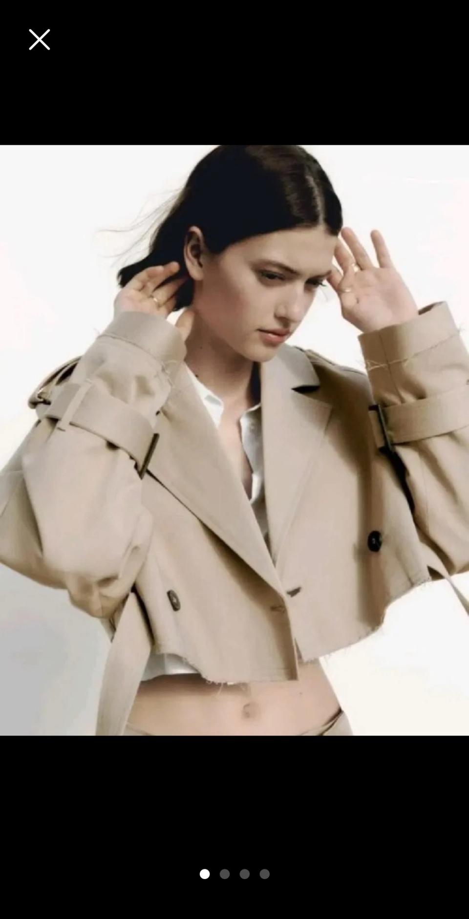 배송비 포함. 자라 크롭 트렌치 코트