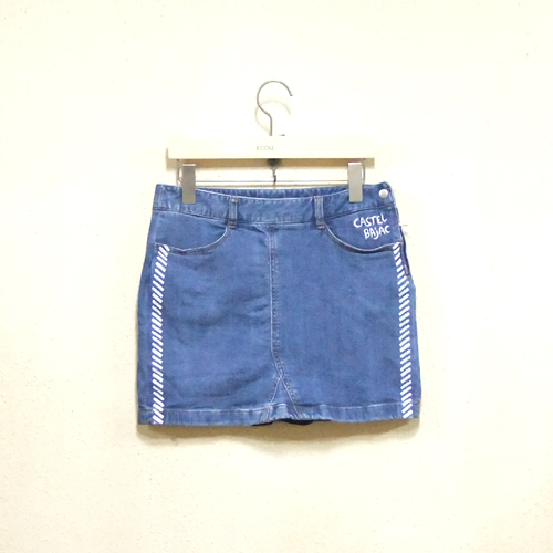 까스텔바작 데님 골프스커트..27-28