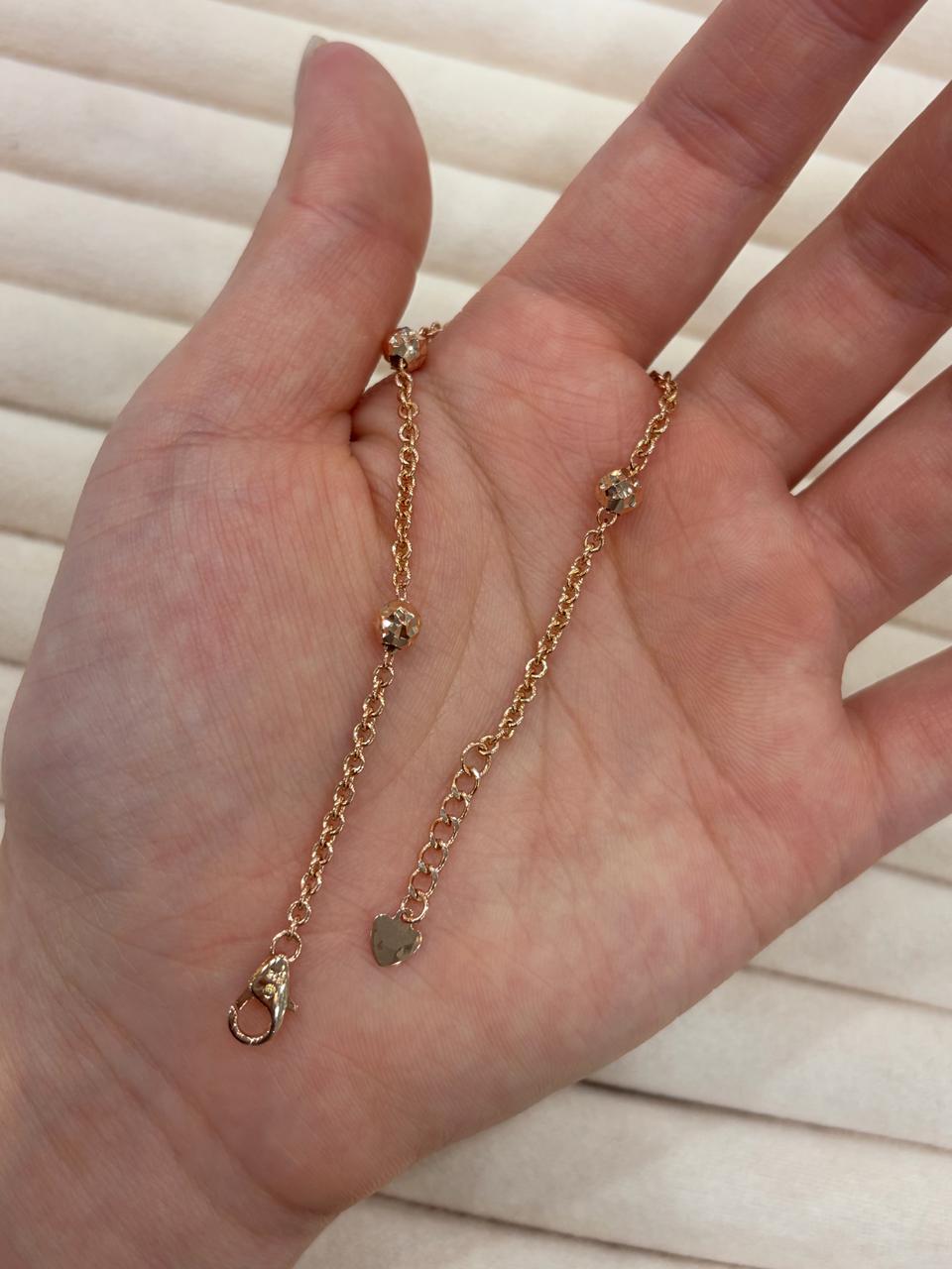 18k컷팅 볼 팔찌 팔아요^^