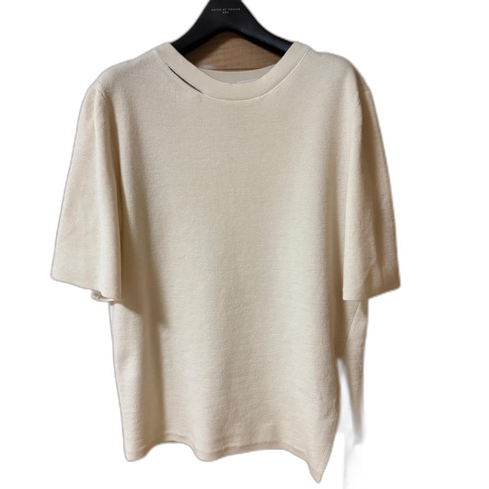 F 한섬 VOV 보브 울100 니트반팔