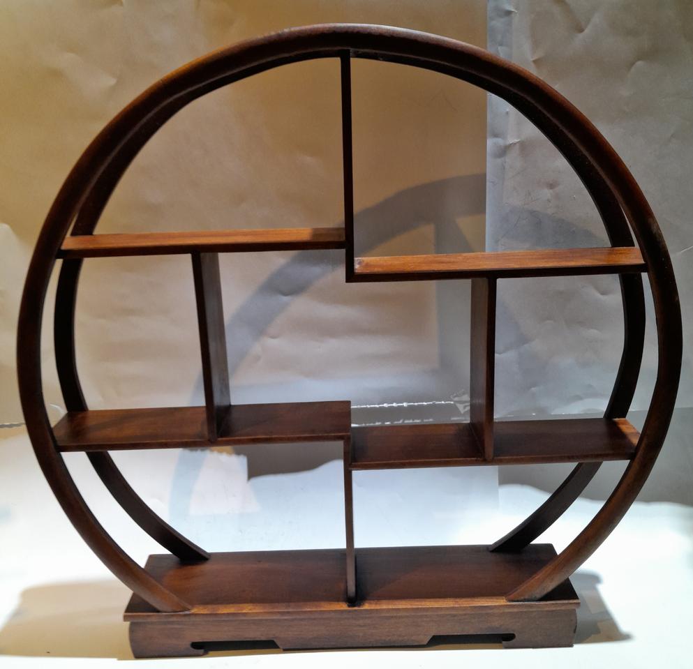 원형 나무 장식 다이