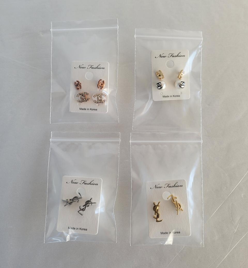 미개봉 새상품 명품ST 귀걸이 4종 일괄 세트