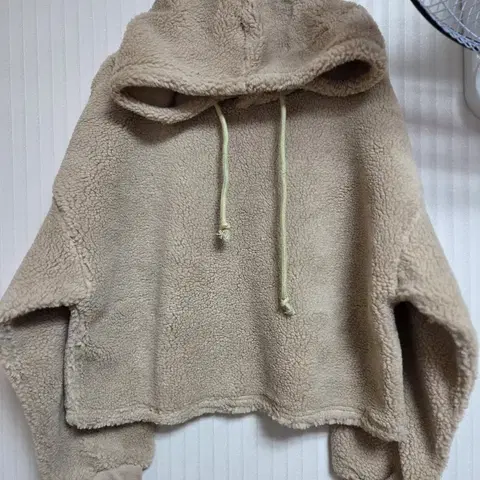 새상품 양털 기모후드 베이지