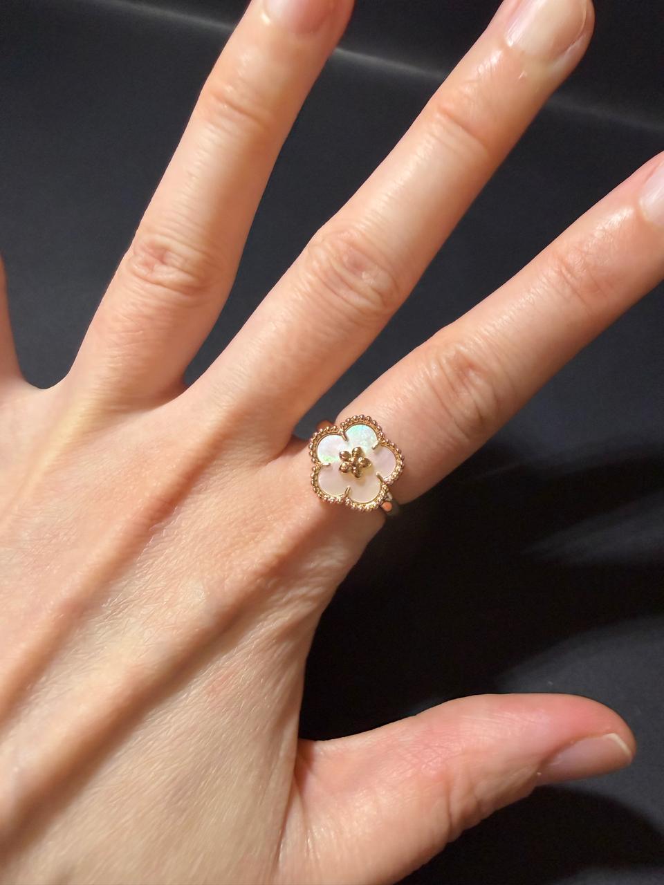 반클 꽃 반지 (써지컬도금) 로즈골드