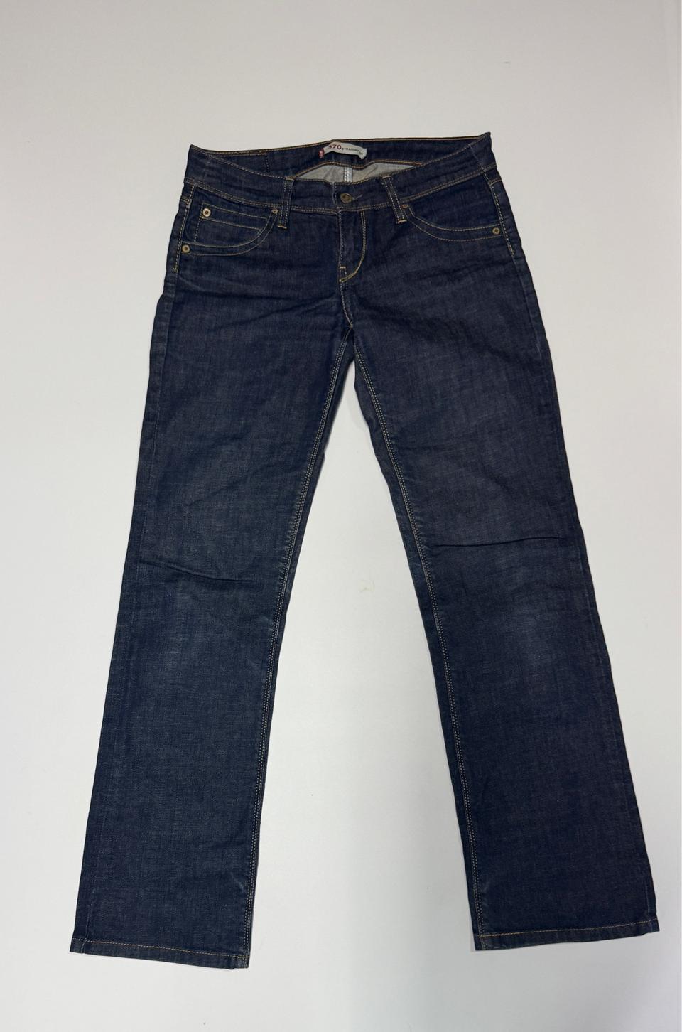 리바이스 570 스트레이트핏 생지 데님팬츠