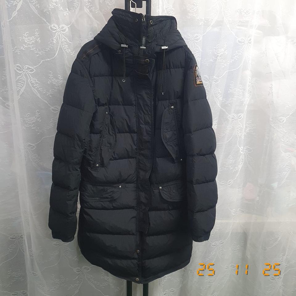 파라점퍼스 구스다운 롱패딩 L 블랙(모자 일체형)