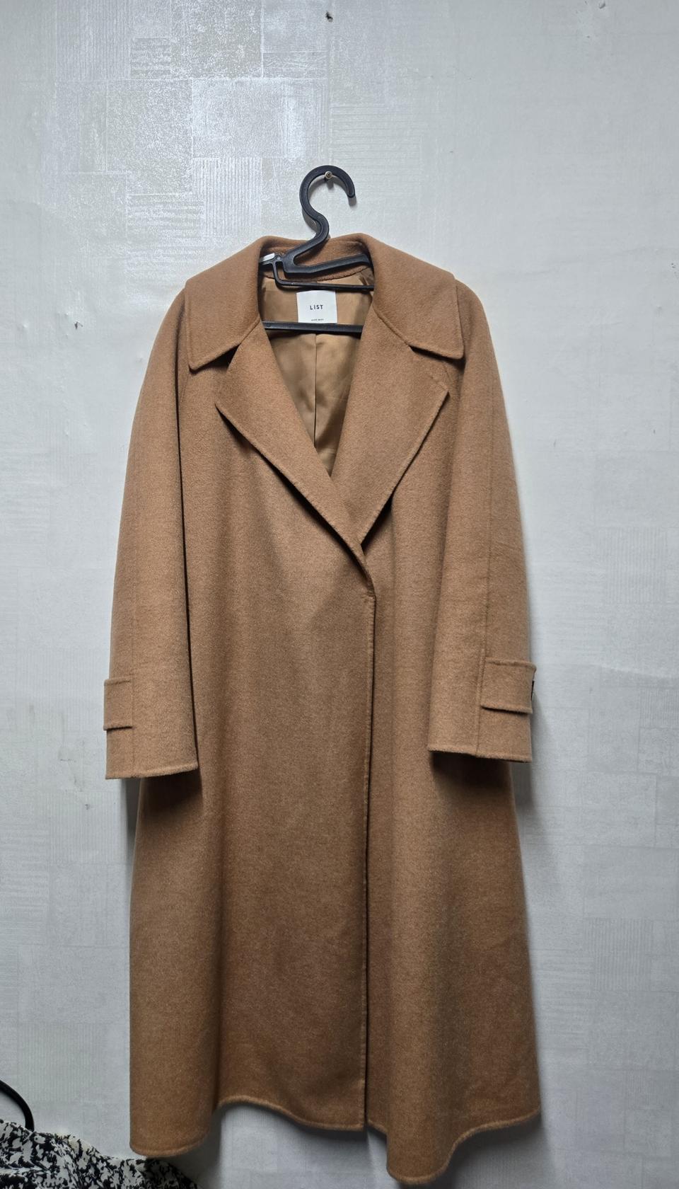 리스트 모 캐시미어 핸드메이드 롱코트 55