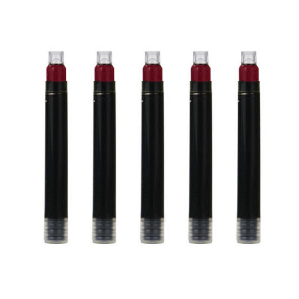 새 빨간색 2.6mm 10pcs 레드 만년필 잉크 정품 펜 리필 카트리지