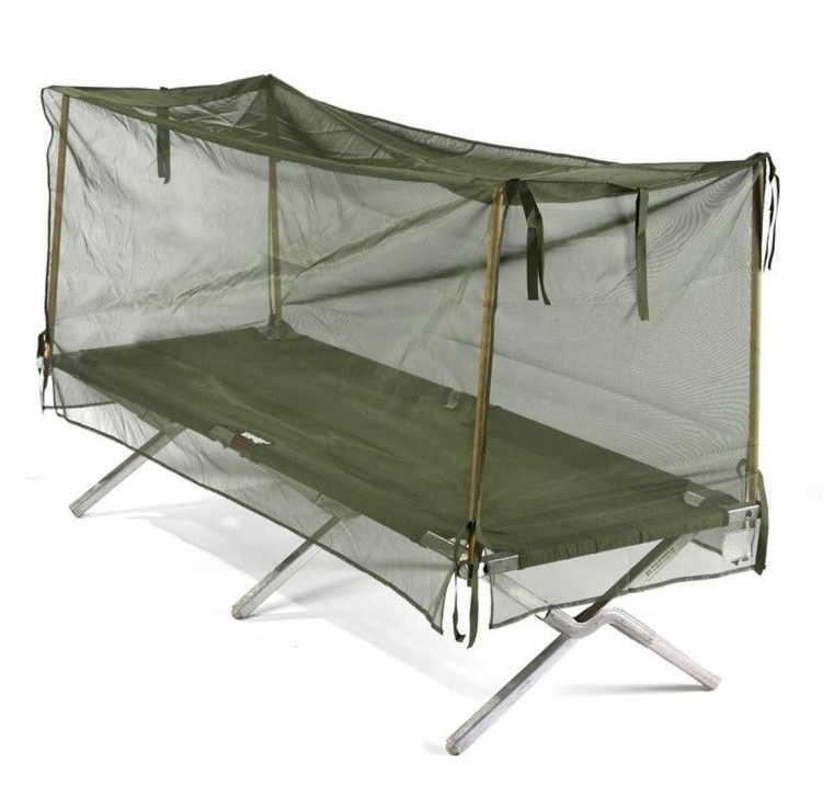 미군 야전침대에용 모기장 , 폴대