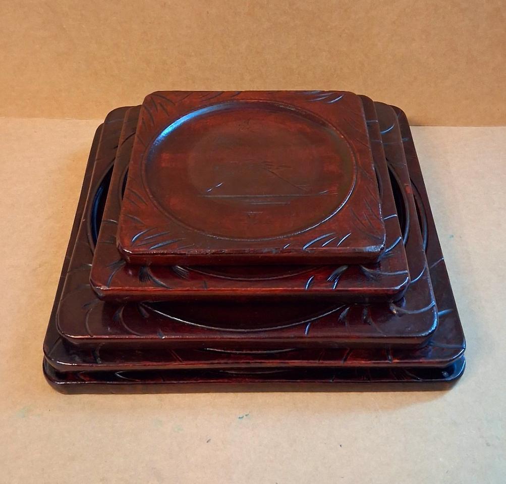 목제 쟁반5점세트