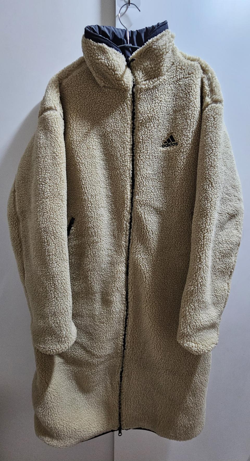 아디다스 롱 리버서블 쉐르파 자켓