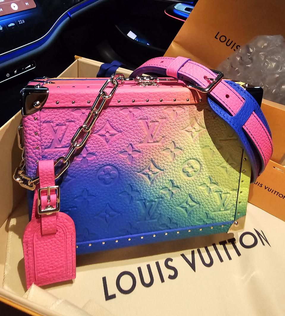 루이비통 버질아블로 일루전 하드 트렁크 클러치 박스 크로스백 (새상품)