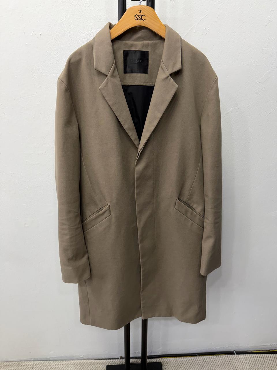 정품) TIME 타임옴므 베이지색 롱자켓 100