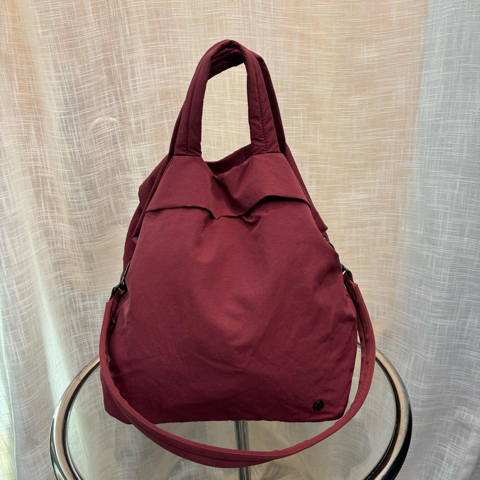 정품 룰루레몬 나일론 토트 숄더백