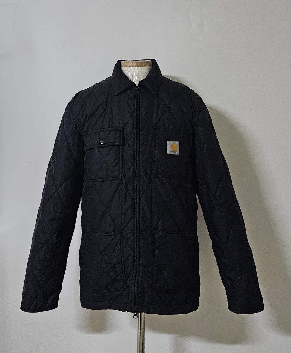 100)칼하트 네이비 경량 퀄팅 패딩점퍼