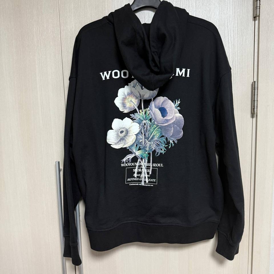  우영미 백플라워 후드티 50