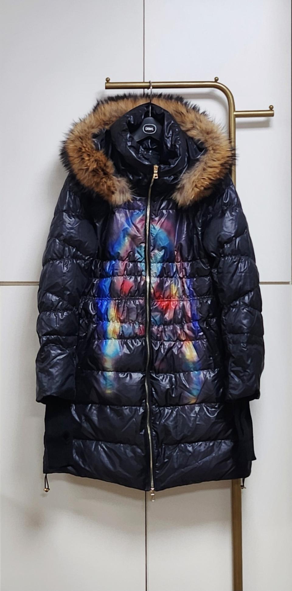 수입 맘미마일레이드 프린트 다운 패딩40