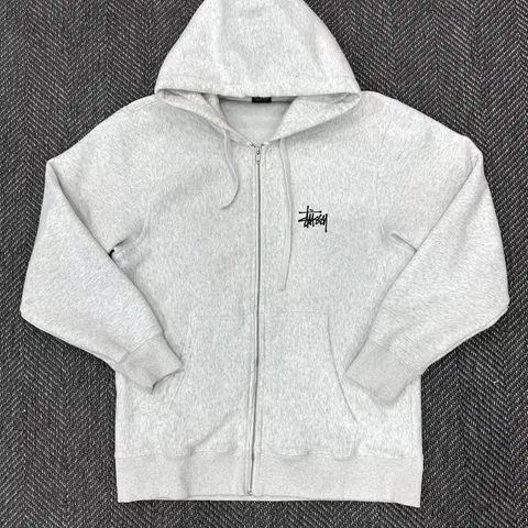 스투시 후드집업 백멜란지