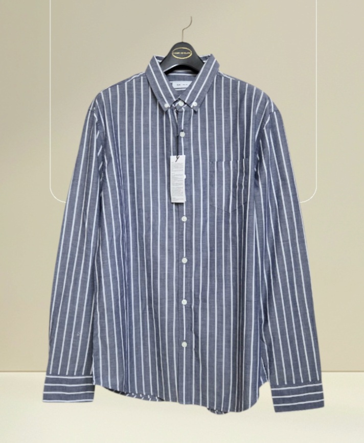 새상품 남성 105 셔츠 긴팔셔츠 남방 남자 줄무늬 셔츠 105 새제품