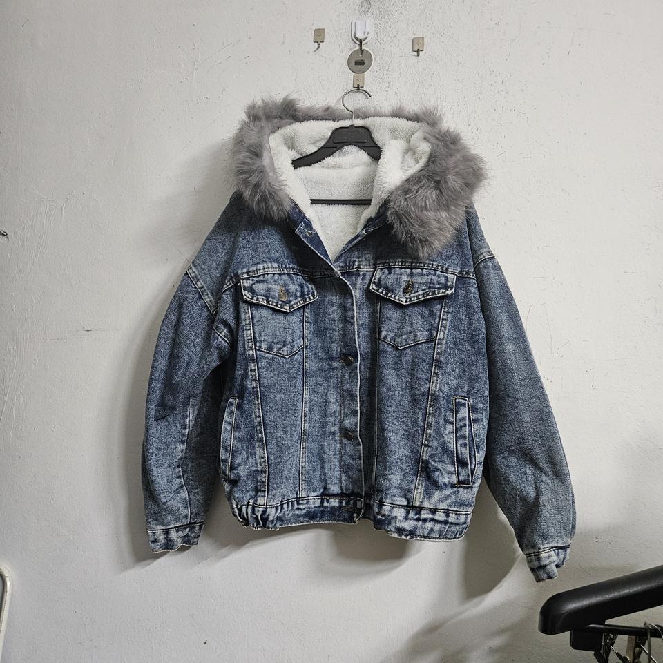 청데님후드자켓