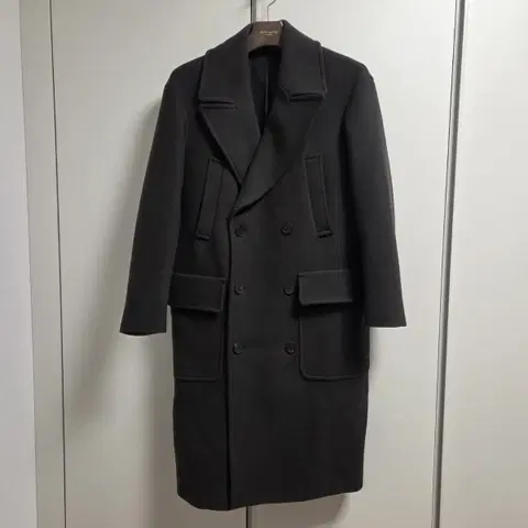 TNGT 울 캐시미어 카키 롱 코트 M-L(95-100)