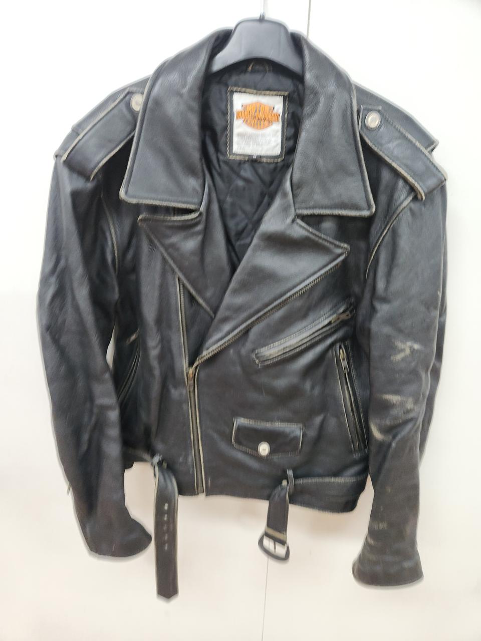 할리데이비슨 빈티지 가죽 라이더자켓 M(95-슬림100)