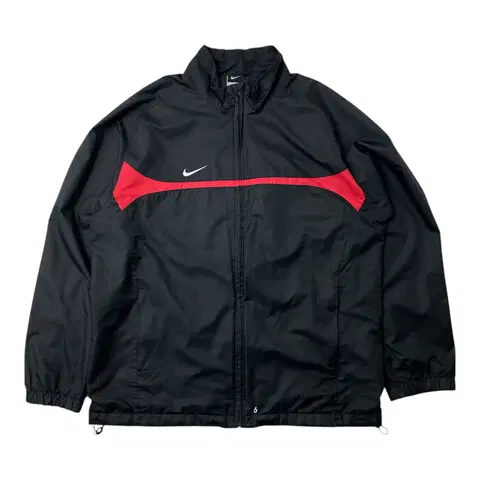 [중고] 나이키 바람막이 윈드브레이커 자켓 블랙 레드 XL