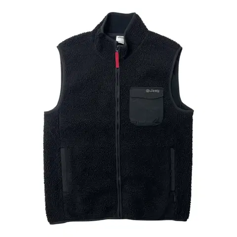 [중고] JEEP 후리스 조끼 뽀글이 베스트 M