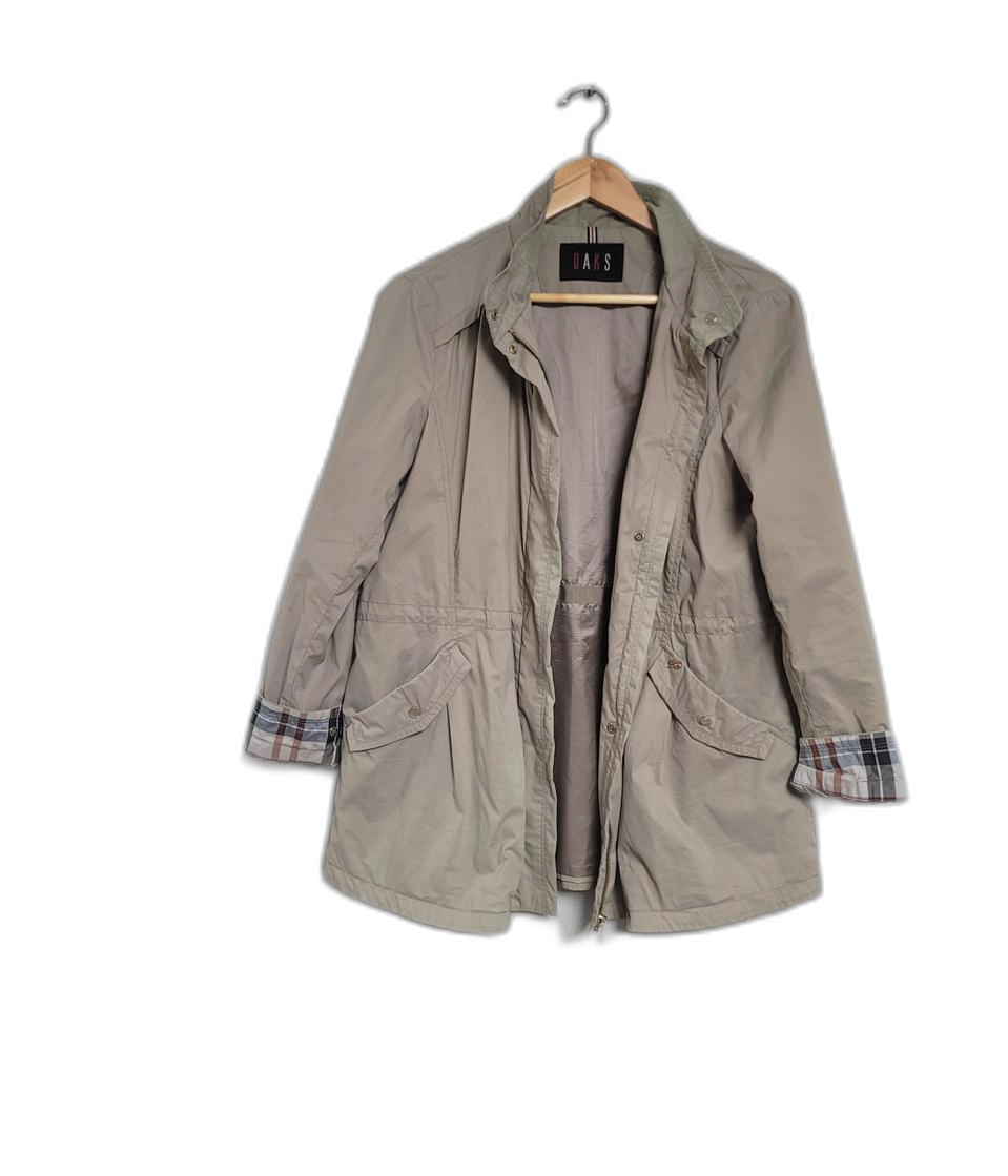 닥스 남성 베이지 체크 안감 코트.100