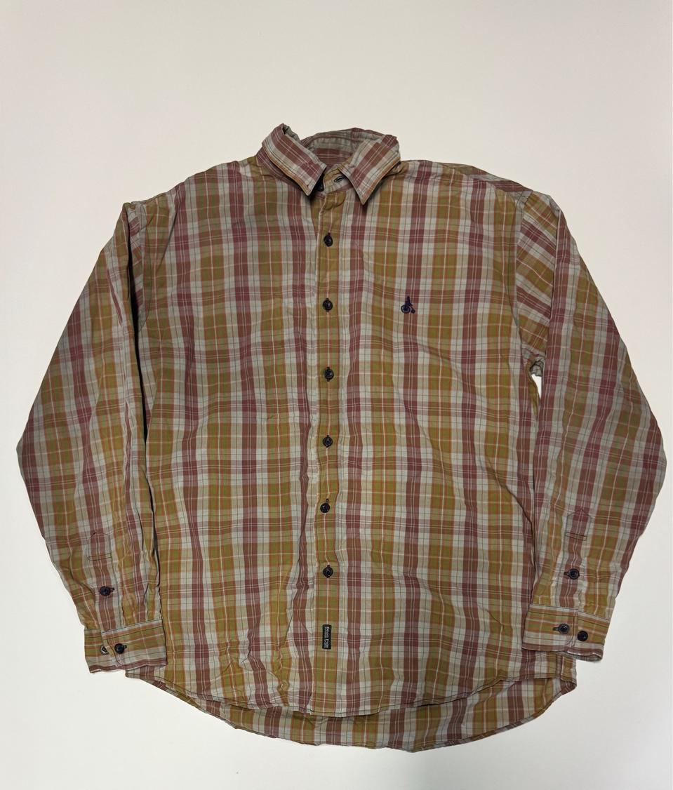 빈폴 Beanpole 빈티지 브라운 체크 셔츠 XL