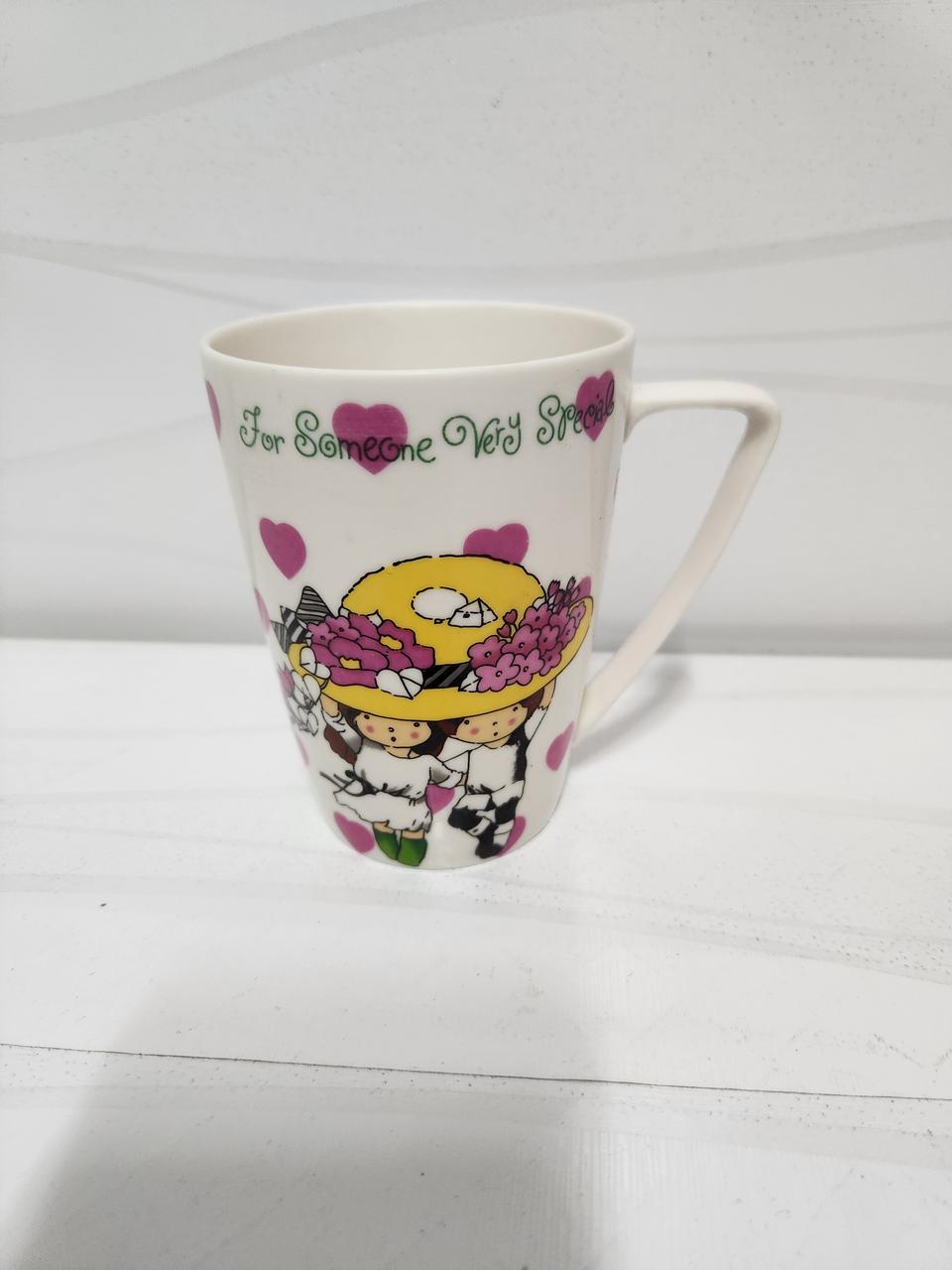 레트로컵  본차이나  머그잔