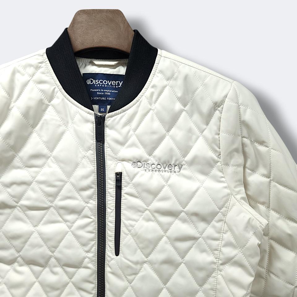 [95] 디스커버리 익스페디션 크림 퀼팅 봄버 자켓