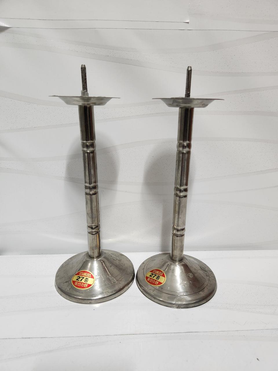 스텐레스  촛대