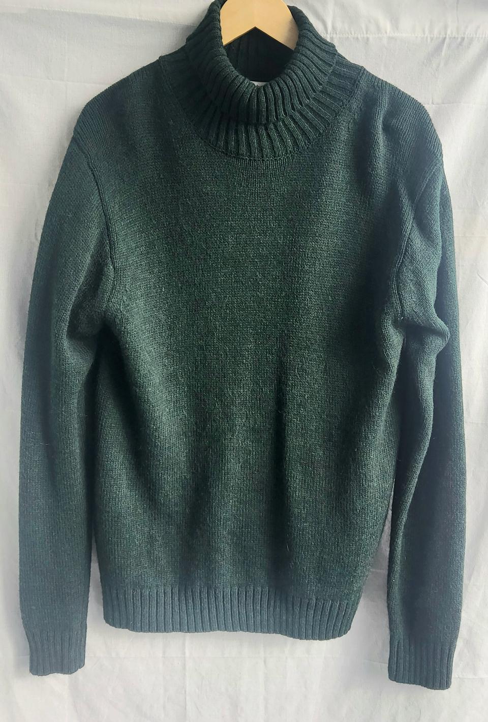 BEAMS HEART 빔즈 하트 울 터틀넥 목티 니트 스웨터 여성용 L