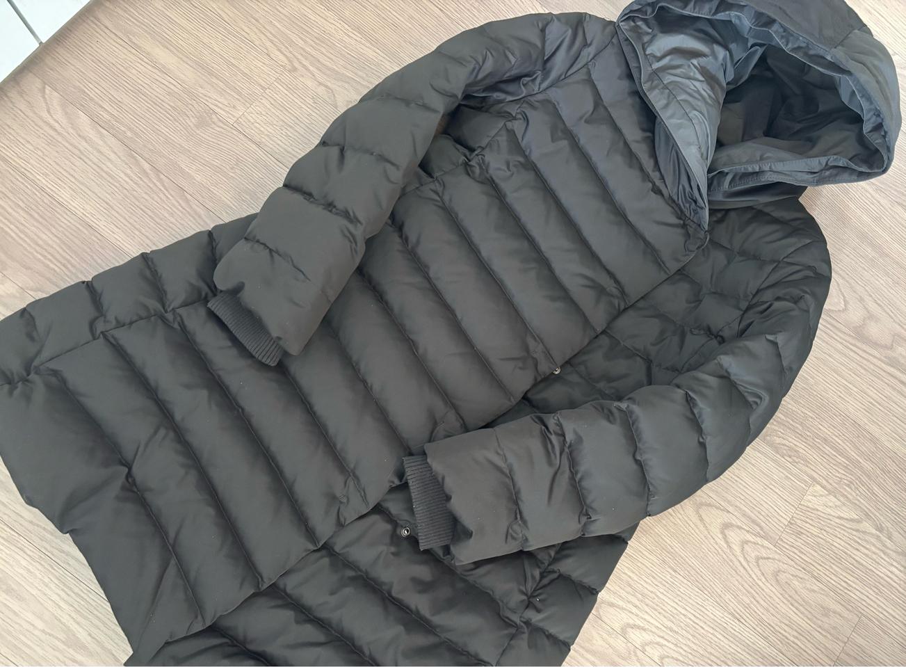 랩Lap 덕다운 중경량 패딩 다크카키 여성 sm