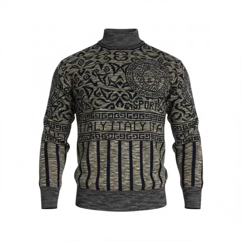 베르사체 V2 하프 폴라 니트 m