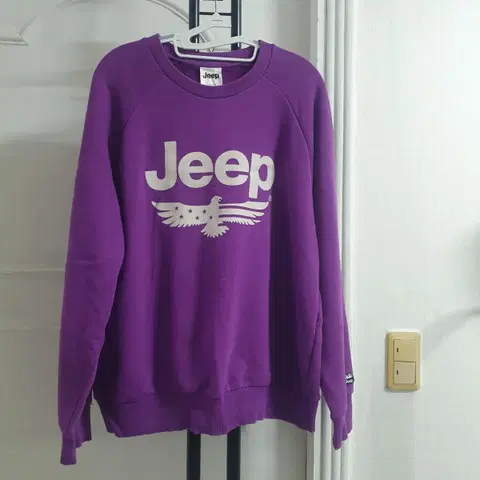 Jeep 지프 맨투맨 빅로고 퍼플 XL 105