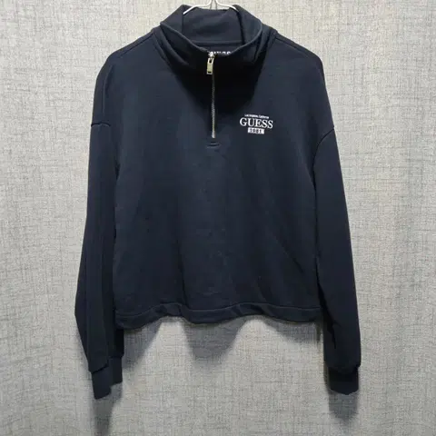 게스 여성 반집업 반크롭 맨투맨 s