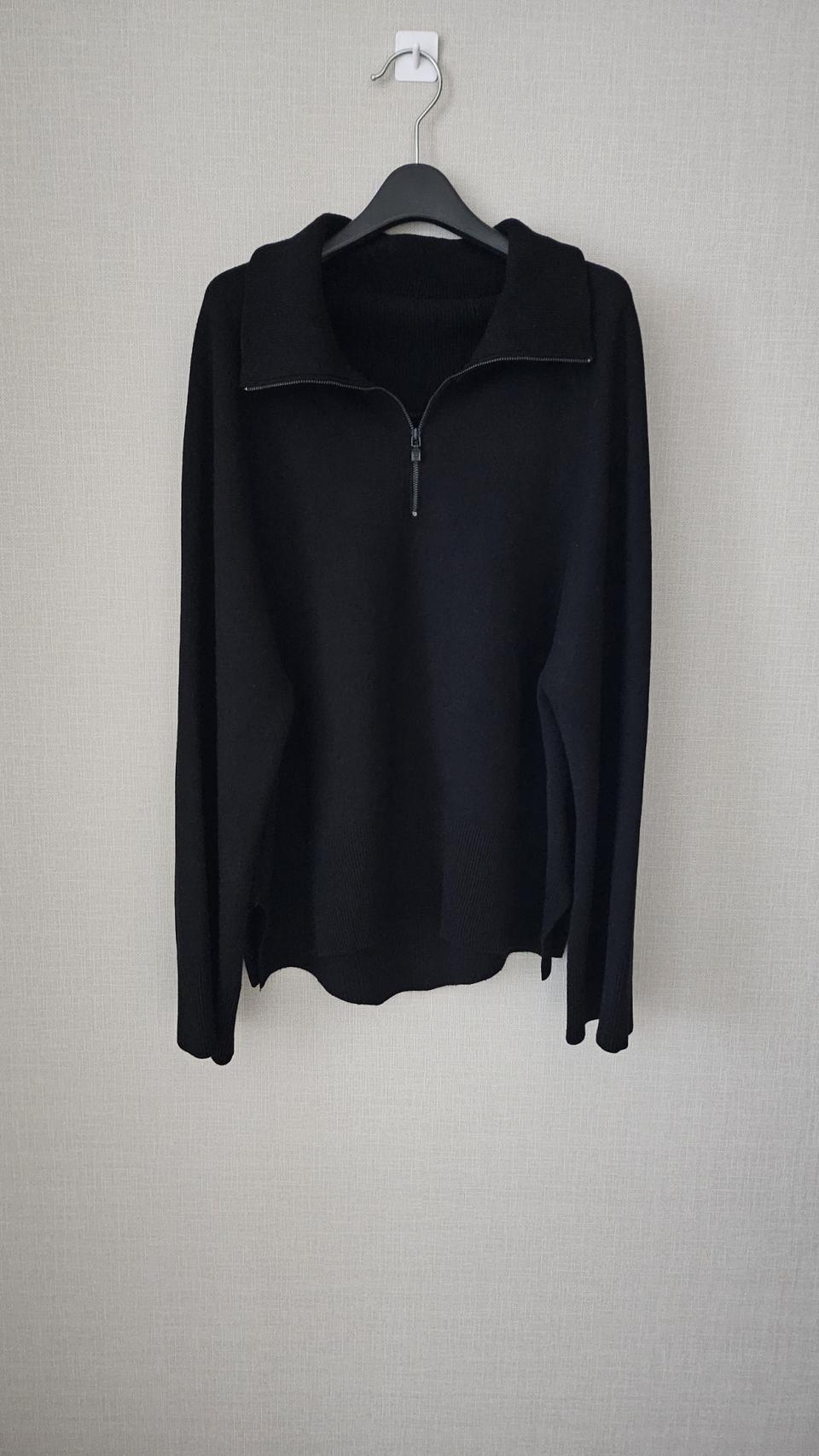 (정품) SYSTEM  하프넥 집업 니트