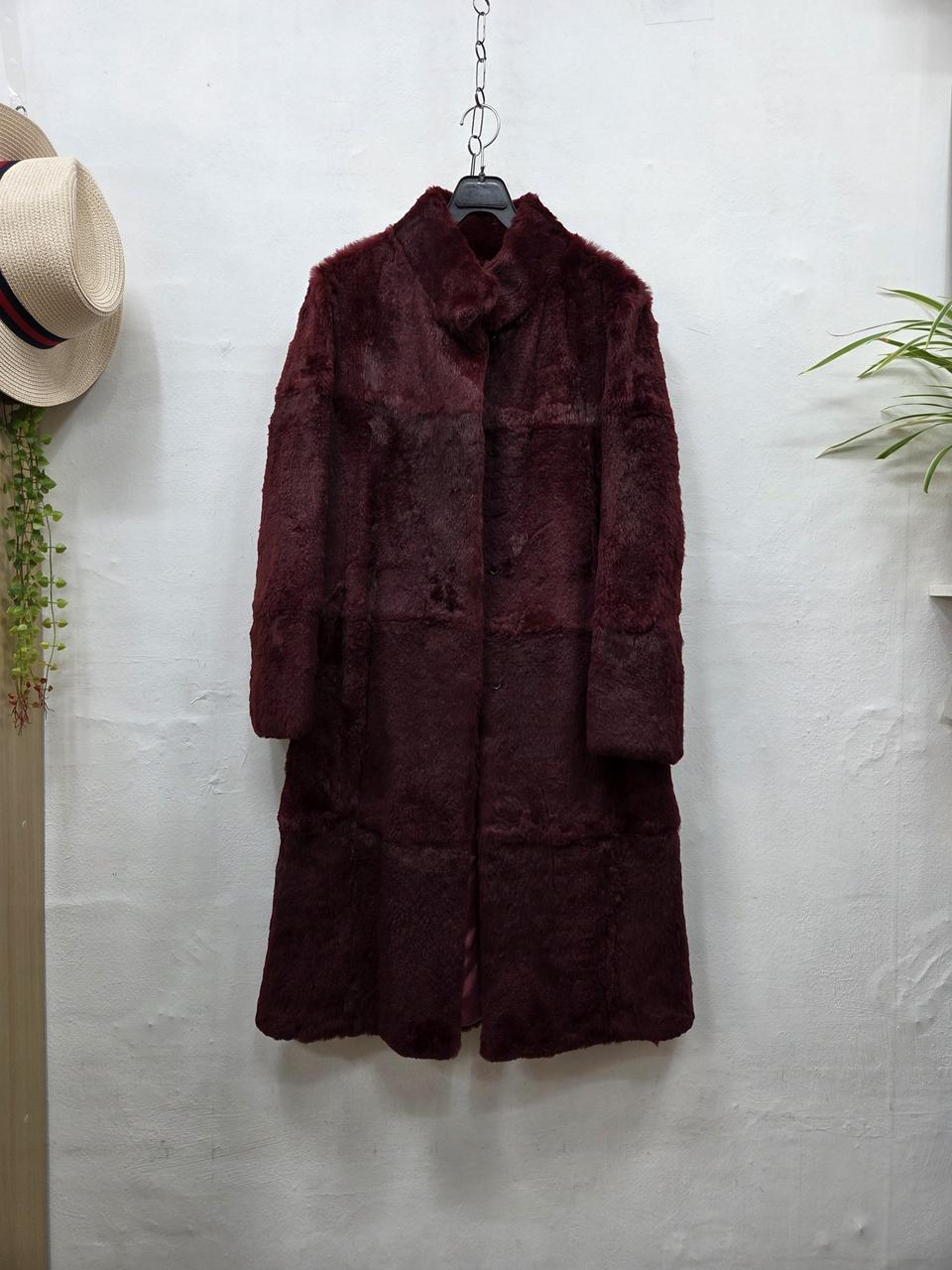 가볍고예쁜토끼털(100%)코트(정55)